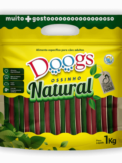 Palito Mastigável Colorido para Cachorro Doogs 8mm 1kg