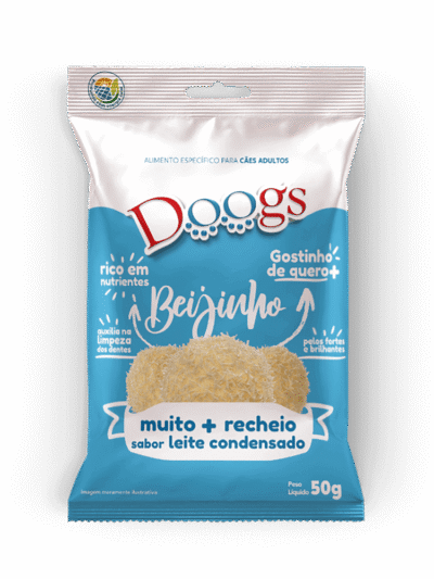 Snack para Cachorro Doogs Beijinho 50g