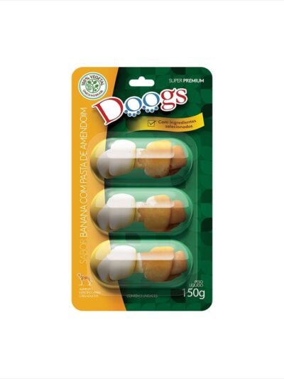 Blister Osso Doogs 150g Banana e Amendoim Saudável