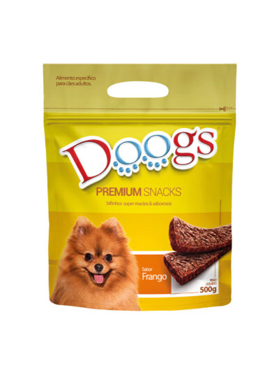 Bifinho Doogs Frango Petisco Macio para Cães Adultos 500g