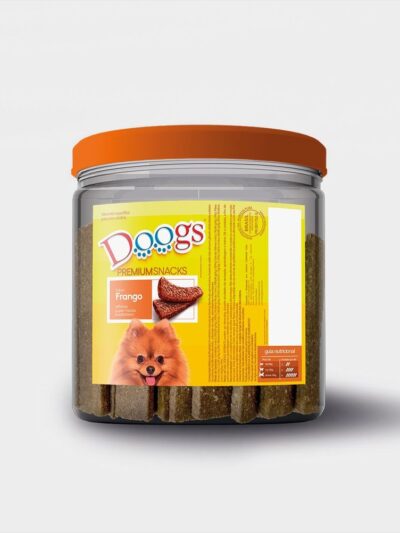 Bifinho Doogs Frango Petisco Macio Cães Adultos 1kg (Pote)