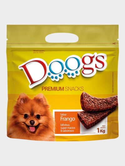 Bifinho Doogs Frango Petisco Macio para Cães Adultos 1kg