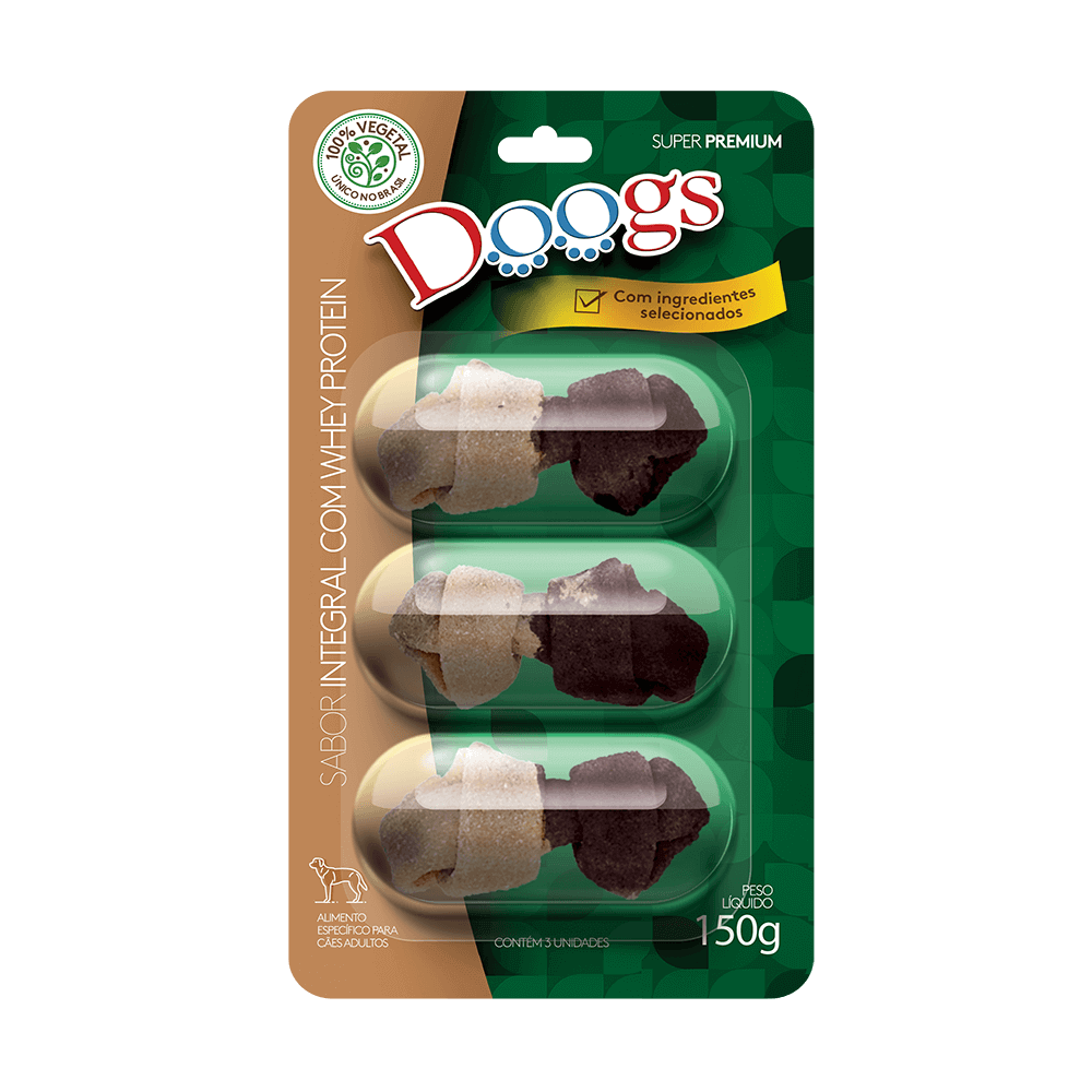 Osso para Cachorro Doogs Integral Whey Protein 150g