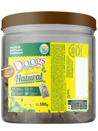 Osso Nó Integral para Cachorro Doogs Pequeno Pote 500g