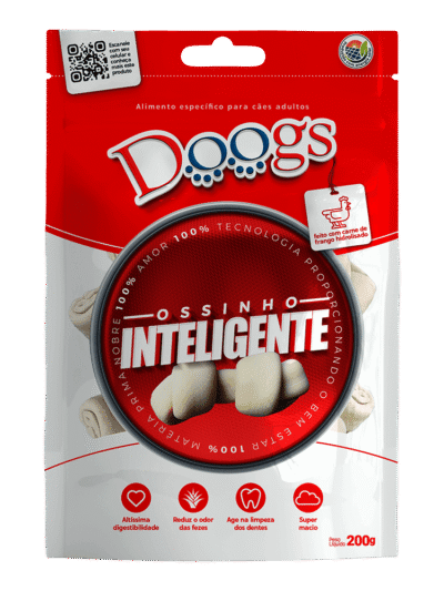 Osso Inteligente para Cachorro Doogs Médio 200g