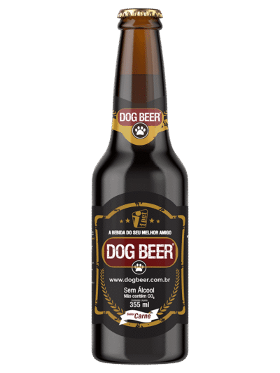 Cerveja para Cachorro Dog Beer Carne 355ml