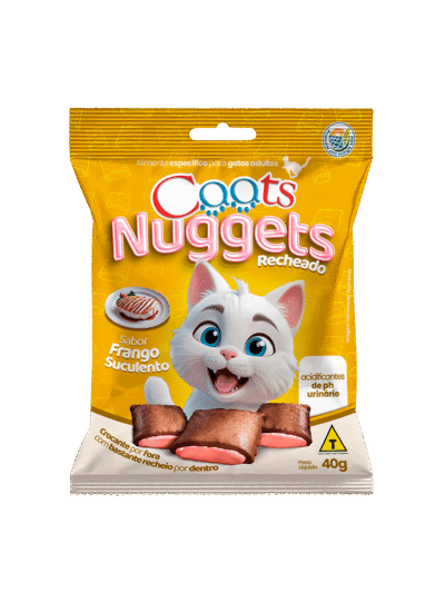 Nuggets para Gatos Caats Frango 40g