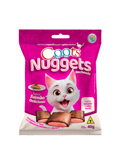 Nuggets para Gatos Caats Salmão 40g