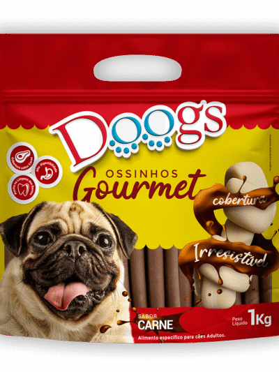 Palito Gourmet para Cachorro Doogs Carne 15mm 1kg