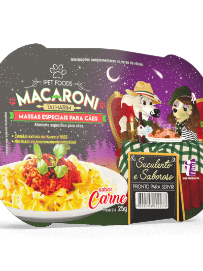 Macarrão para Cachorro Doogs Carne Talharim 25g