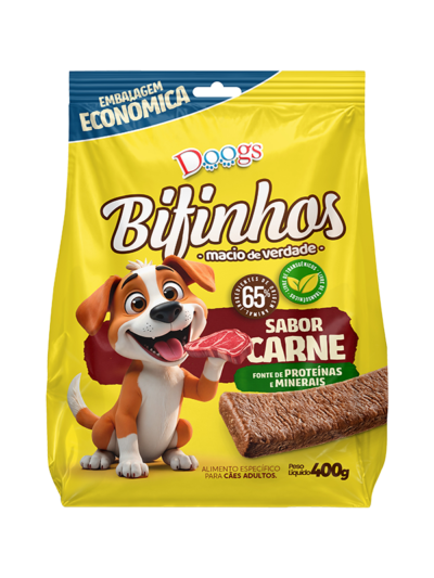 Bifinho para Cachorro Carne 400g