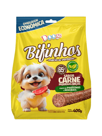 Bifinho para Cachorro Carne Raças Pequenas 400g