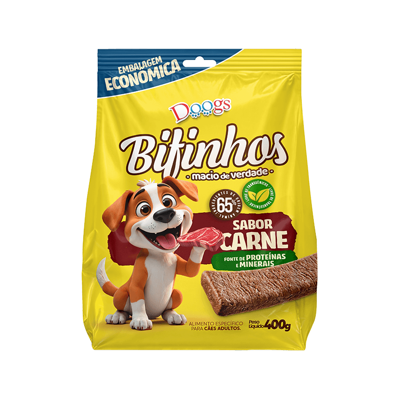 Bifinho para Cachorro Carne 400g