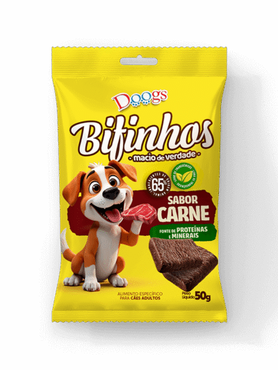 Bifinho para Cachorro Sabor Carne 50g