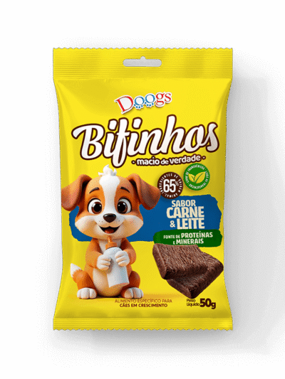 Bifinho para Cachorro Carne e Leite 50g