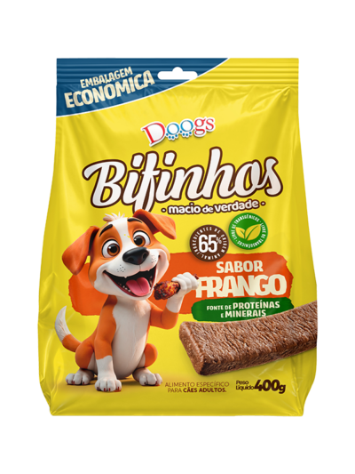Bifinho para Cachorro Frango 400g