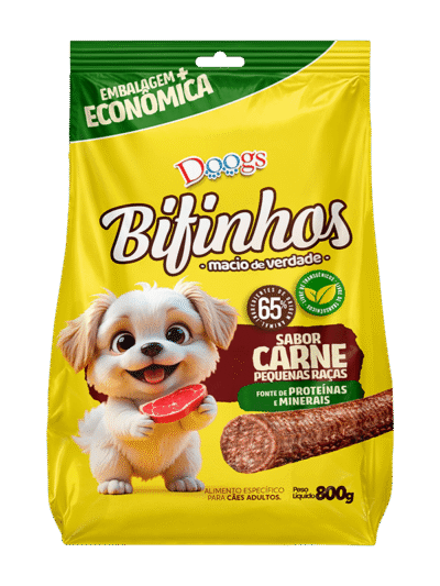 Bifinho para Cachorro Carne Raças Pequenas 800g