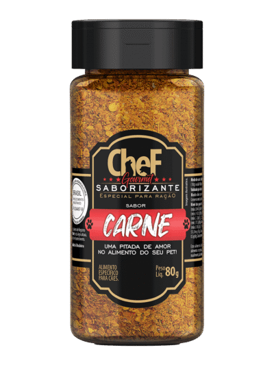 Saborizante para Cachorro Chef Gourmet Carne 80g