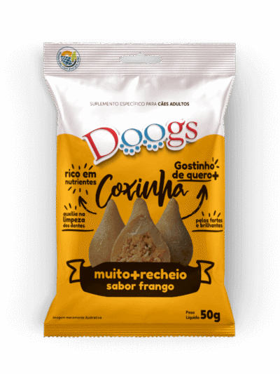 Snack Recheado para Cachorro Doogs Coxinha 50g