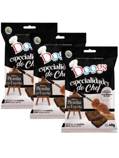 Bifinho Doogs Picanha do Chef 40g kit 3 Unidades