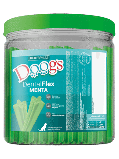 Palito Dental para Cachorro Doogs Menta Pote 500g