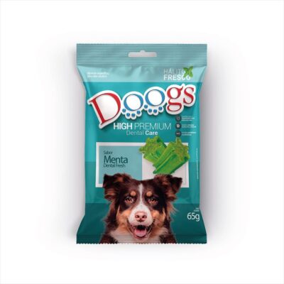 Bifinho Dental Doogs Menta Petisco Bucal para Cães 65g