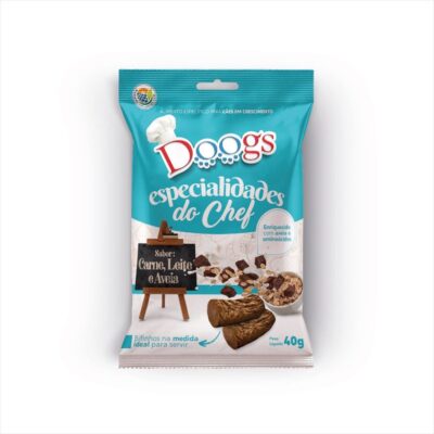Bifinho Doogs Especialidades Filhote Carne Leite Aveia 40g