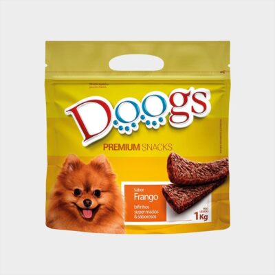 Bifinho Doogs Frango Petisco Macio para Cães Adultos 1kg