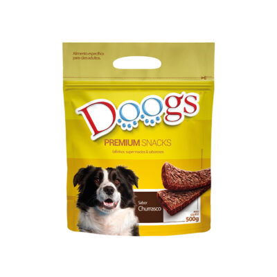 Bifinho Doogs Churrasco Petisco Macio Cães Adultos 500g