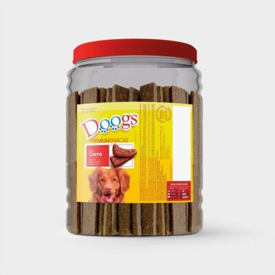 Bifinho Doogs Carne Petisco Cães Adultos 2,5kg (Pote)