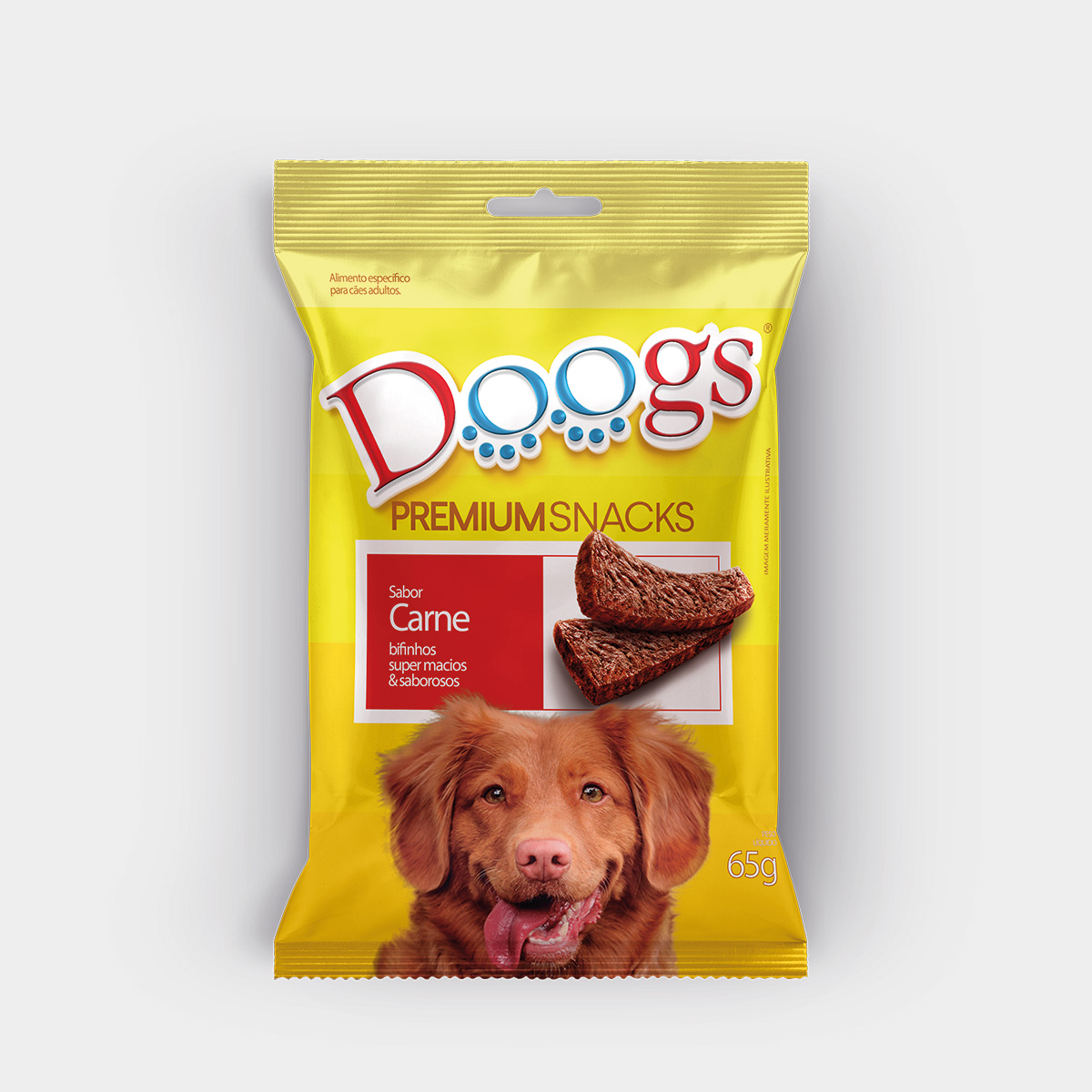 Bifinho Doogs Premium Carne Petisco para Cães Adultos 65g