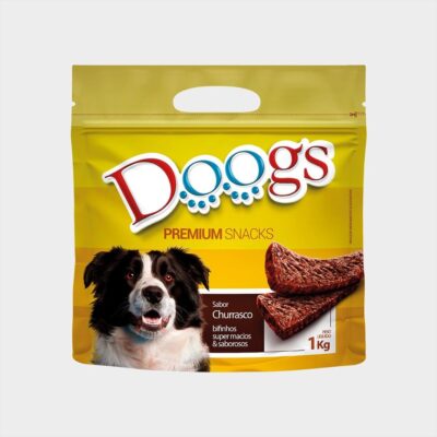 Bifinho Doogs Churrasco Petisco Macio Cães Adultos 1kg